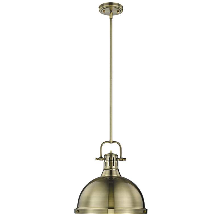 Duncan 14" Wide Pendant Light with Rod