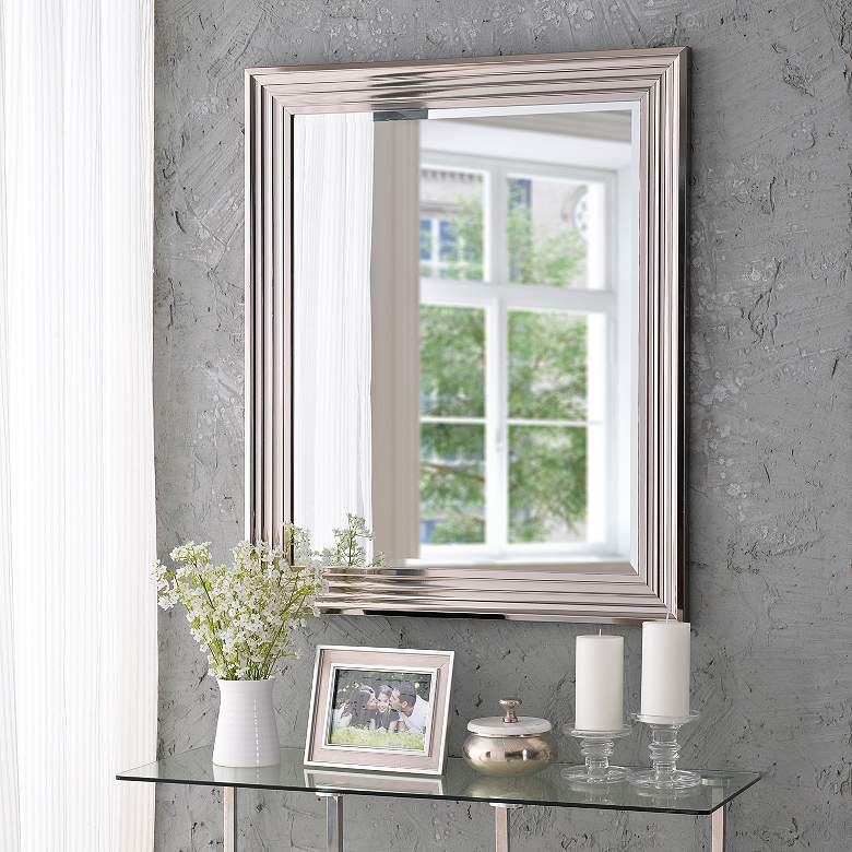 Kenroy Home Lyonesse Chrome 30" x 36" Wall Mirror