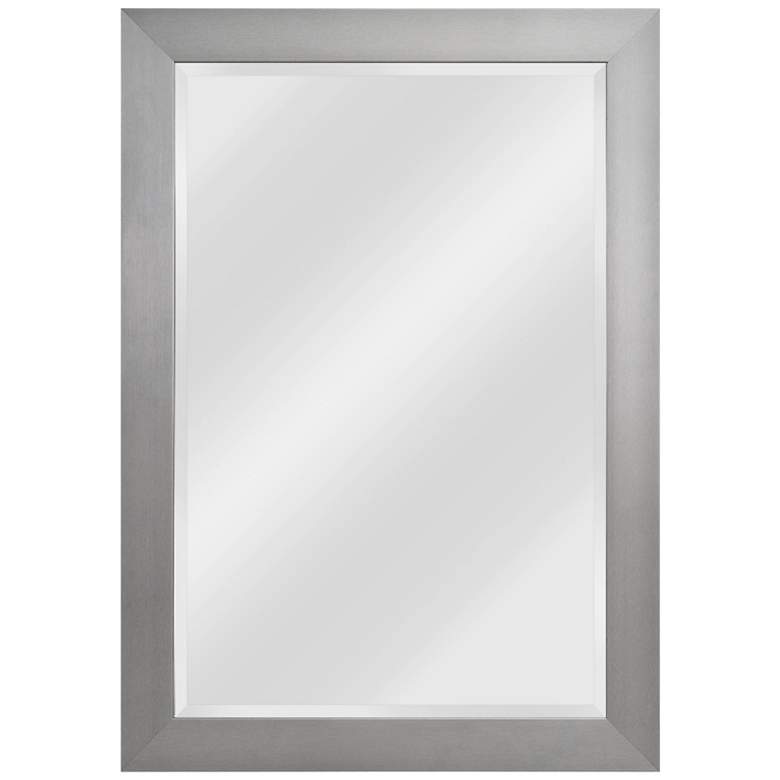 Drake Brushed Steel 29 1/4" x 41 1/4" Wall Mirror