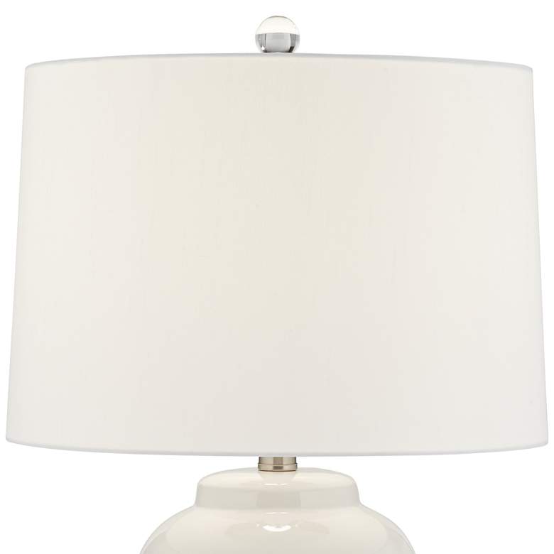 Serenity Milk White Ceramic Accent Table Lamp