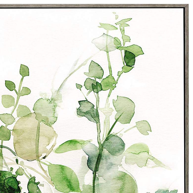 Sage Garden II 30" Square Stretched Framed Canvas Wall Art