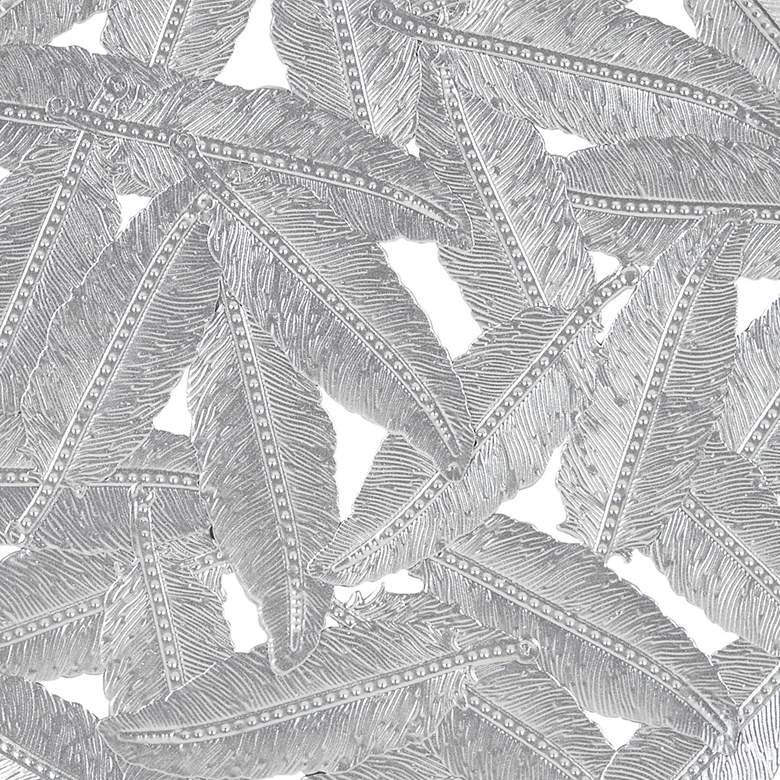 Rosalie Feather Gray Painted Iron Round Wall Art Set of 3