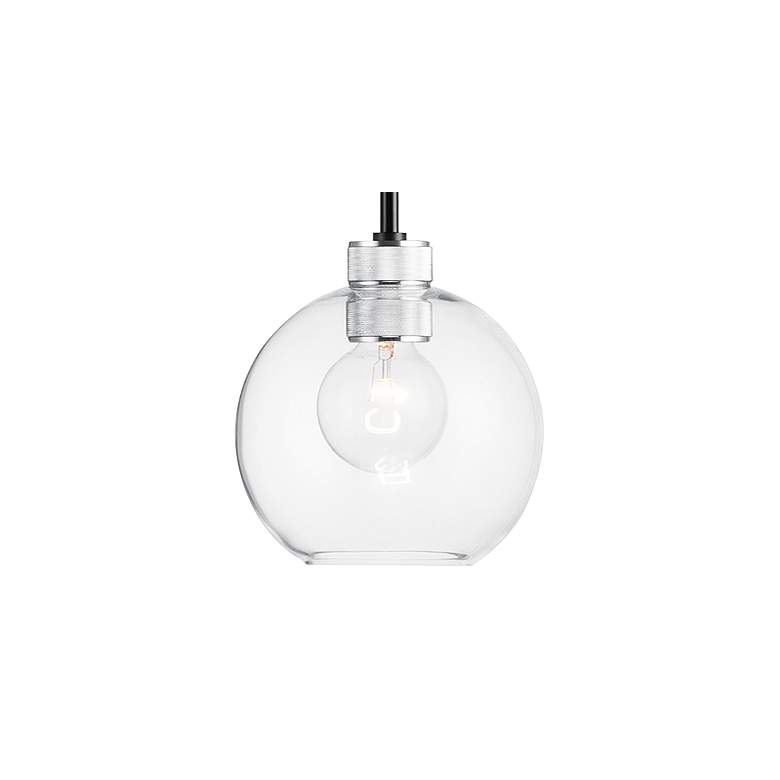 Maxim Vessel 7 1/4"W Black and Brushed Aluminum Mini Pendant