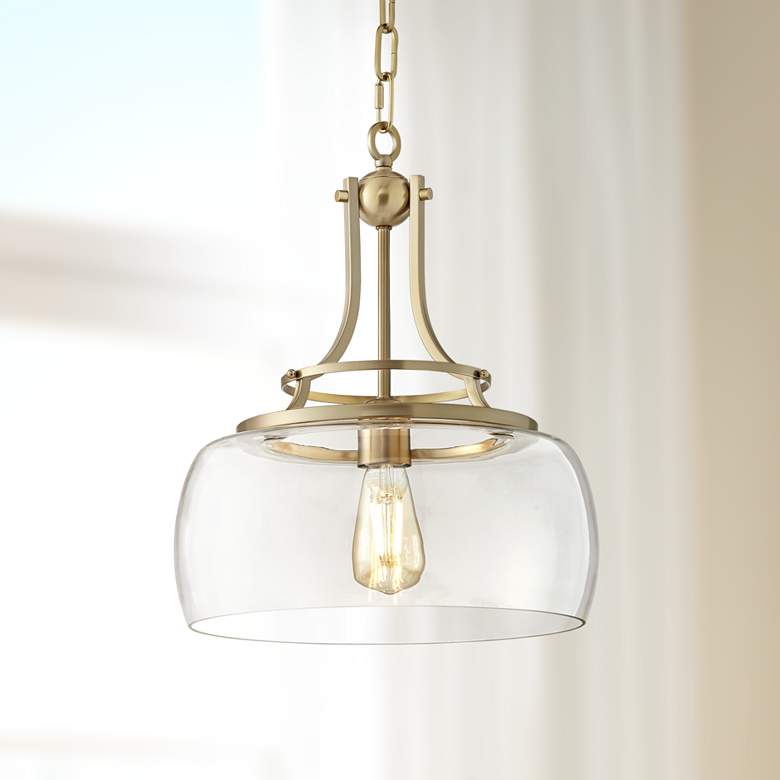 Charleston 13 1/2" Wide Brushed LED Pendant Light