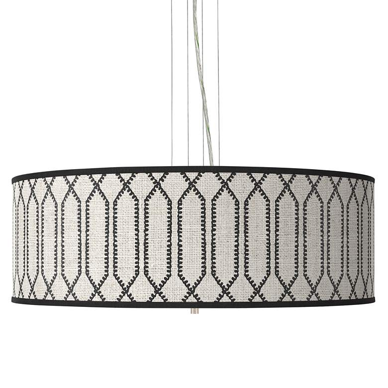 Rustic Chic Giclee 24" Wide 4-Light Pendant Chandelier
