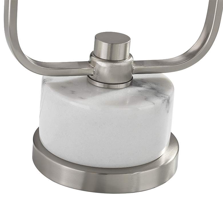 Lite Source Lubbock Brushed Nickel Metal Desk Lamp