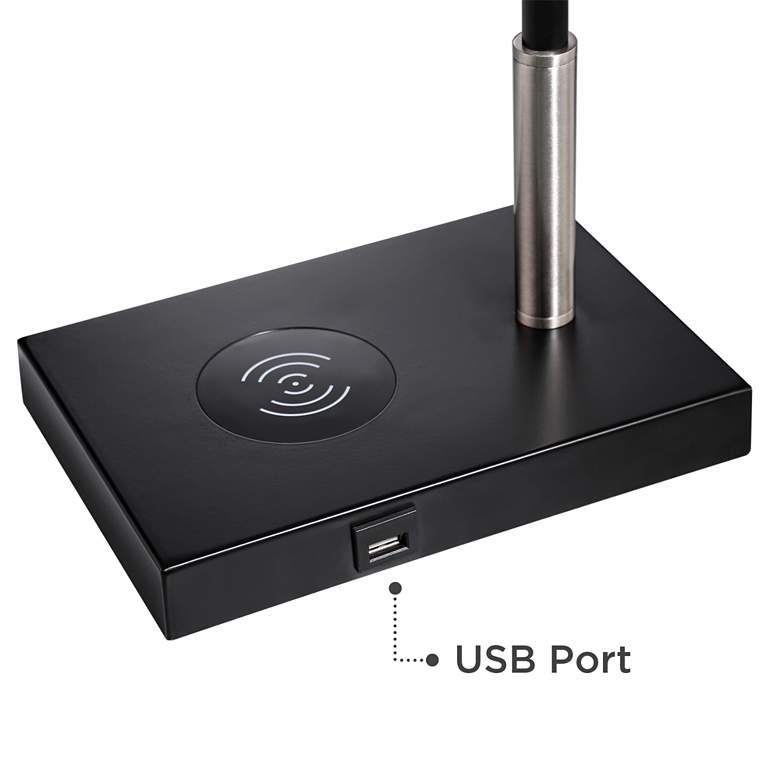 Lite Source Payne Brushed Nickel Balance Arm Desk Lamp