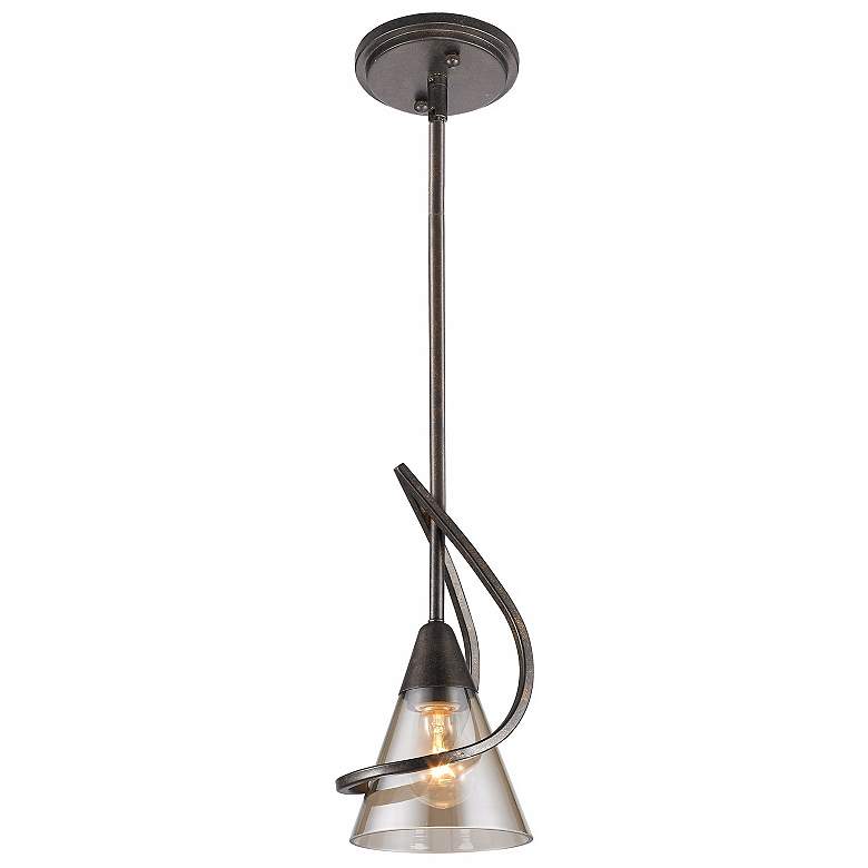 Olympia 6" Wide Burnt Sienna Mini Pendant