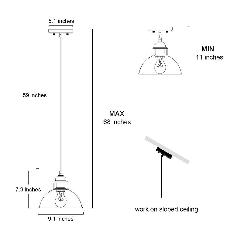 Parro 9" Wide Antiqued Silver Pod Lid Mini Pendant