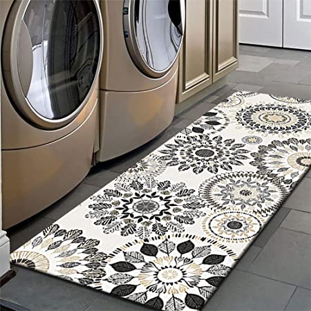 Sofort Kitchen Mat, Cushioned Anti Fatigue Kitchen Rug Set, 2 Pieces Non Slip Waterproof Kitchen Mats for Floor, Comfort Heavy Duty Standing Mat for Kitchen, Laundry, Sink, Office, Desk