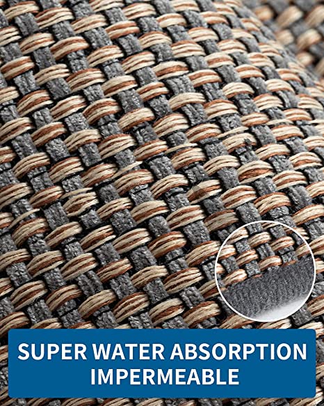 Kitchen Rugs and Mats Non Skid Washable, Absorbent Runner Rugs for Kitchen, Front of Sink, Kitchen Mats for Floor (Grey, 20"x32")