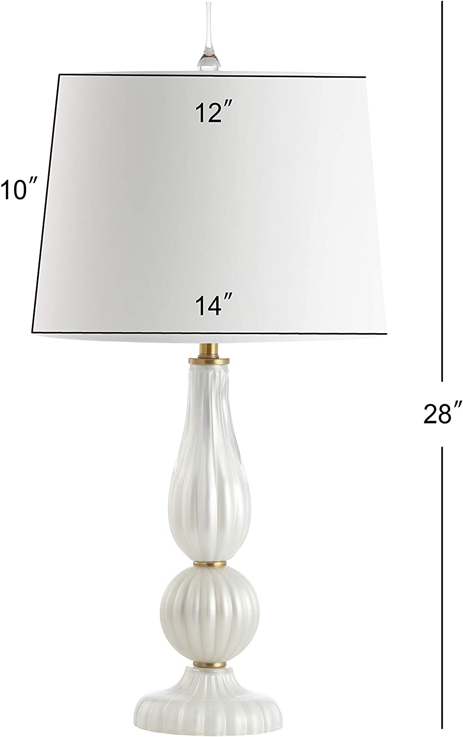 Maddie Glass/Metal LED Lamp