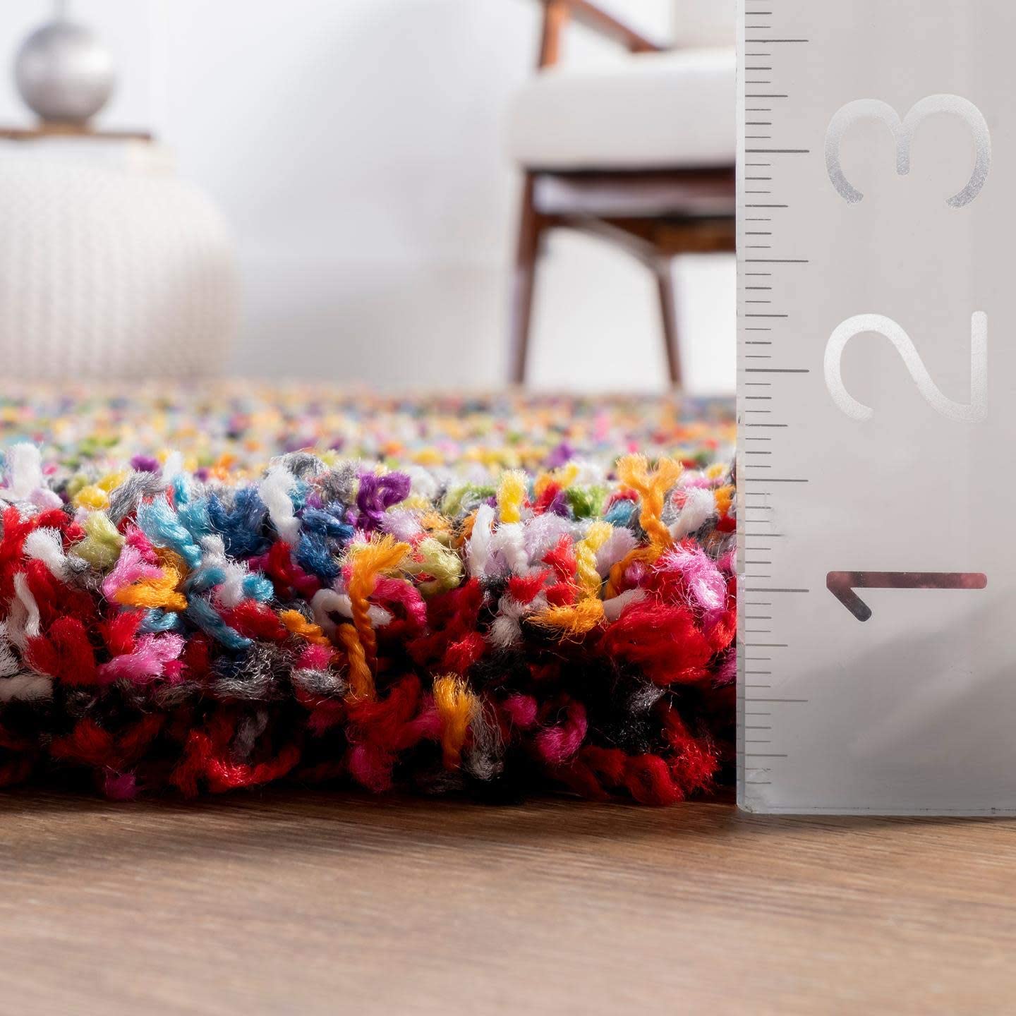 Ardelle Swirl Shag Rug, Multi