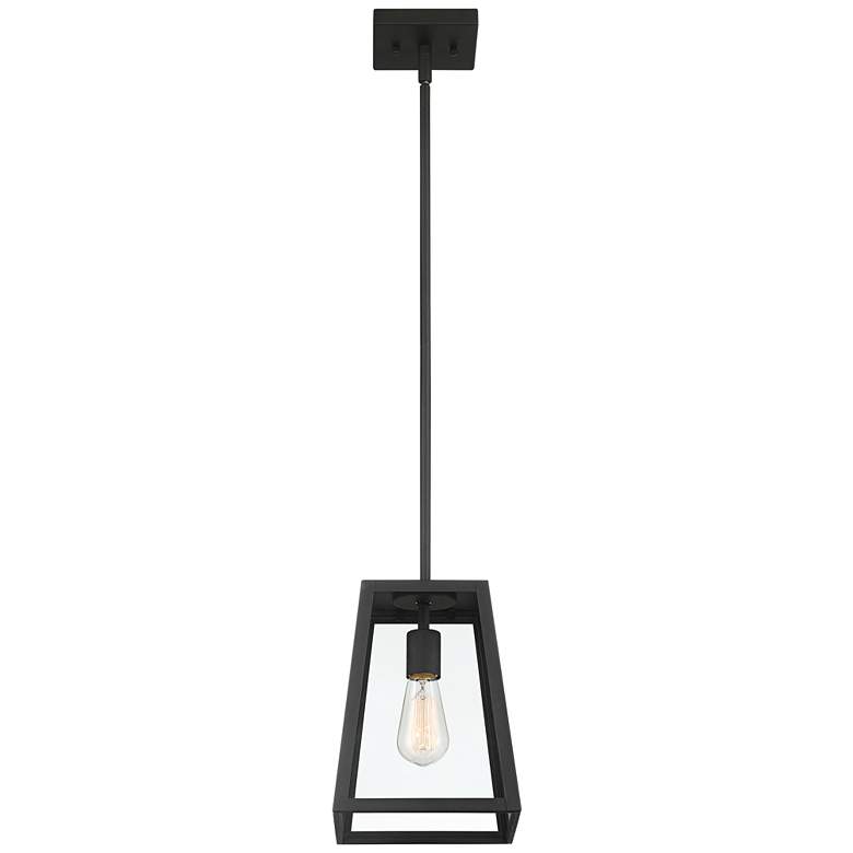 Arrington 8" Wide Mystic Black Finish Mini Pendant Light