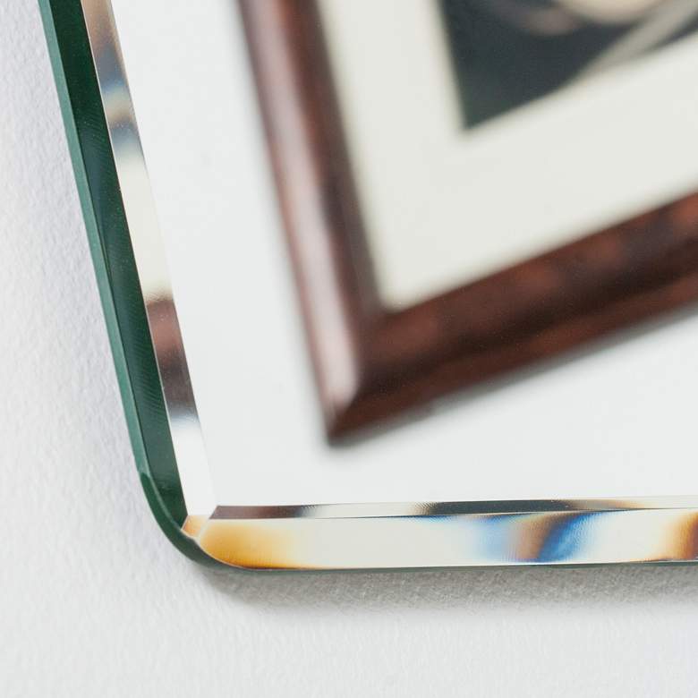 Vera 23 1/2" x 31 1/2" Rectangular Frameless Wall Mirror