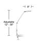Aspire White Adjustable Clamp LED Desk Lamp