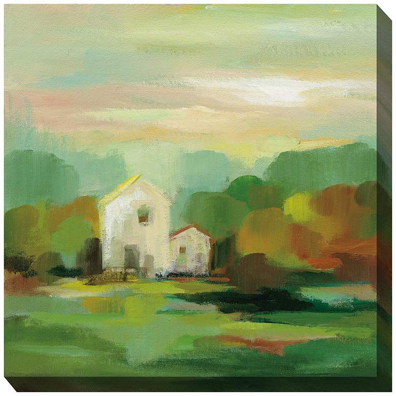 Faraway Farm 24" Square All-Weather Outdoor Canvas Wall Art
