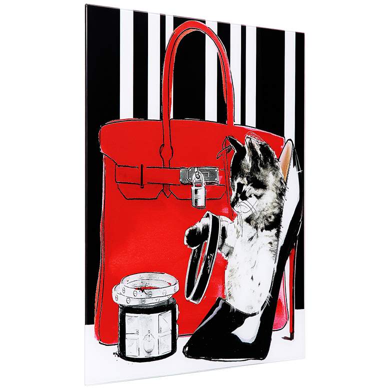 Woman's Best Friends 2 20" Square Reverse Printed Glass Art