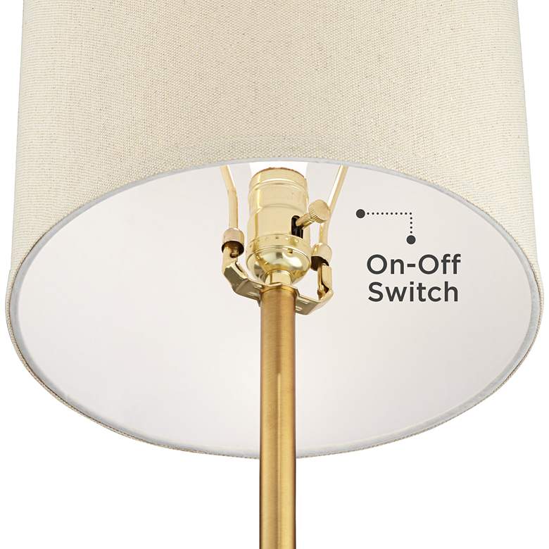 Hilo Volcano Black Oval Table Lamp