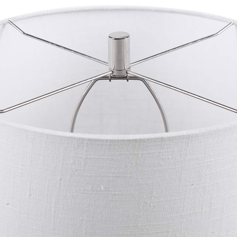 Ibiza White and Light Gray Stacked Table Lamp
