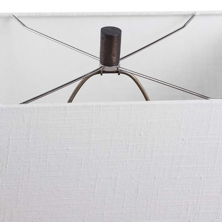 Darbie Aged Black Cast Iron Table Lamp