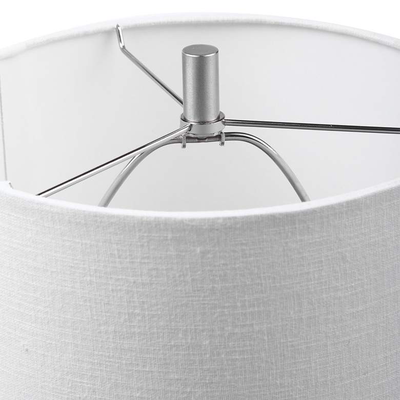 Bondi Gray Seashell Ceramic Buffet Table Lamp
