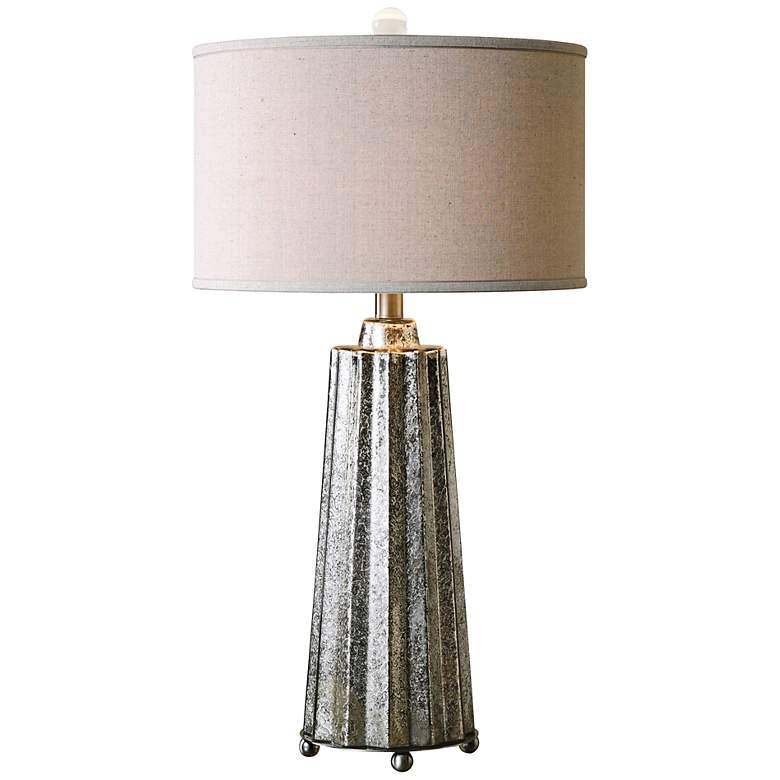 Sullivan Mercury Glass Fluted Column Table Lamp