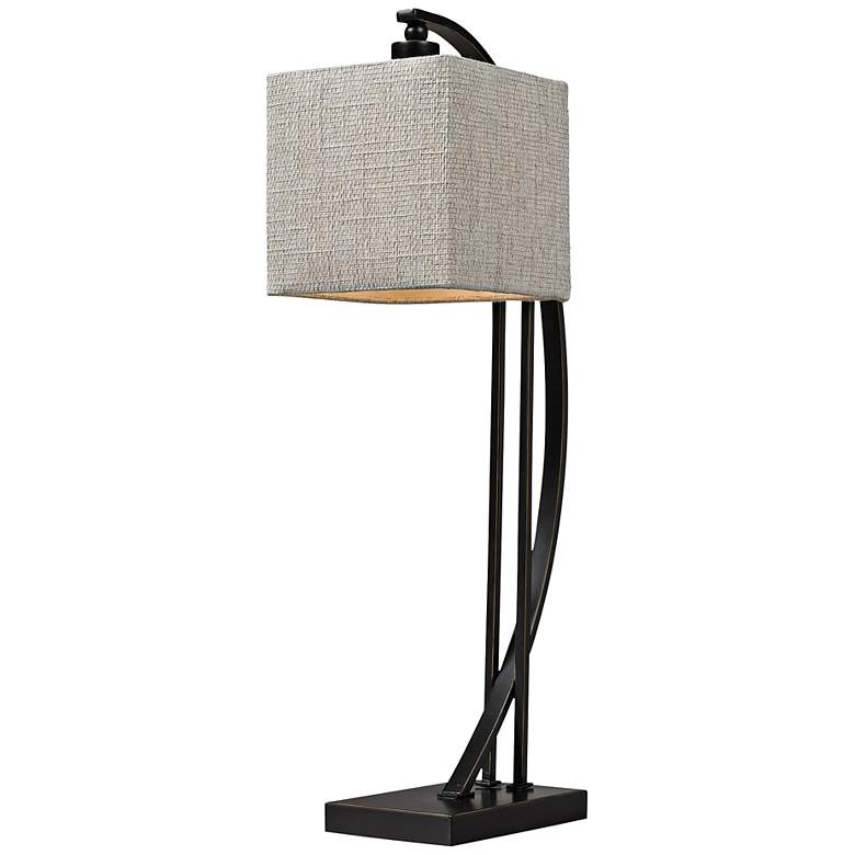 Bronze Metal Arched Desk Lamp