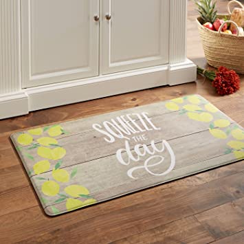 Martha Stewart Bloomfield Anti-Fatigue Kitchen Mat, Faith Cape Cod Flower, 19.6"x39"