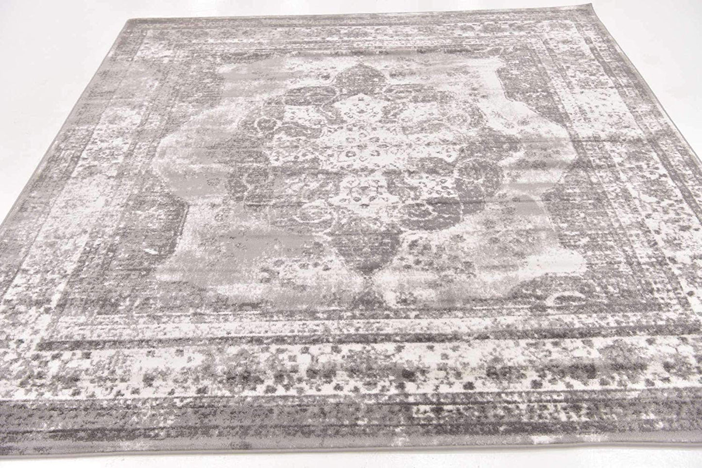 Vintage Grey/Light Grey Ivory Soft Area Rugs