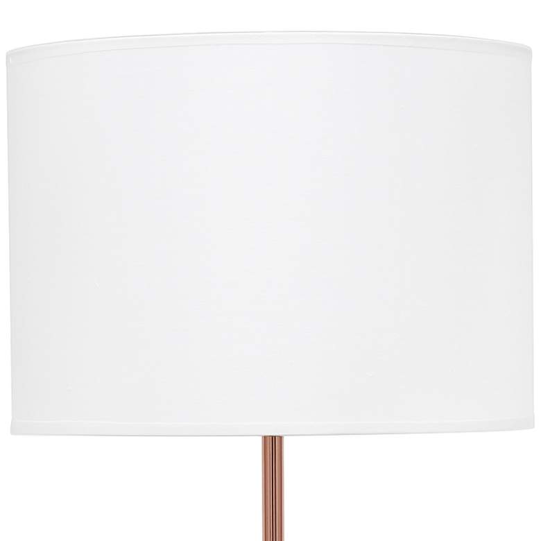 Simple Designs Modern Rose Gold Stick Table Lamp