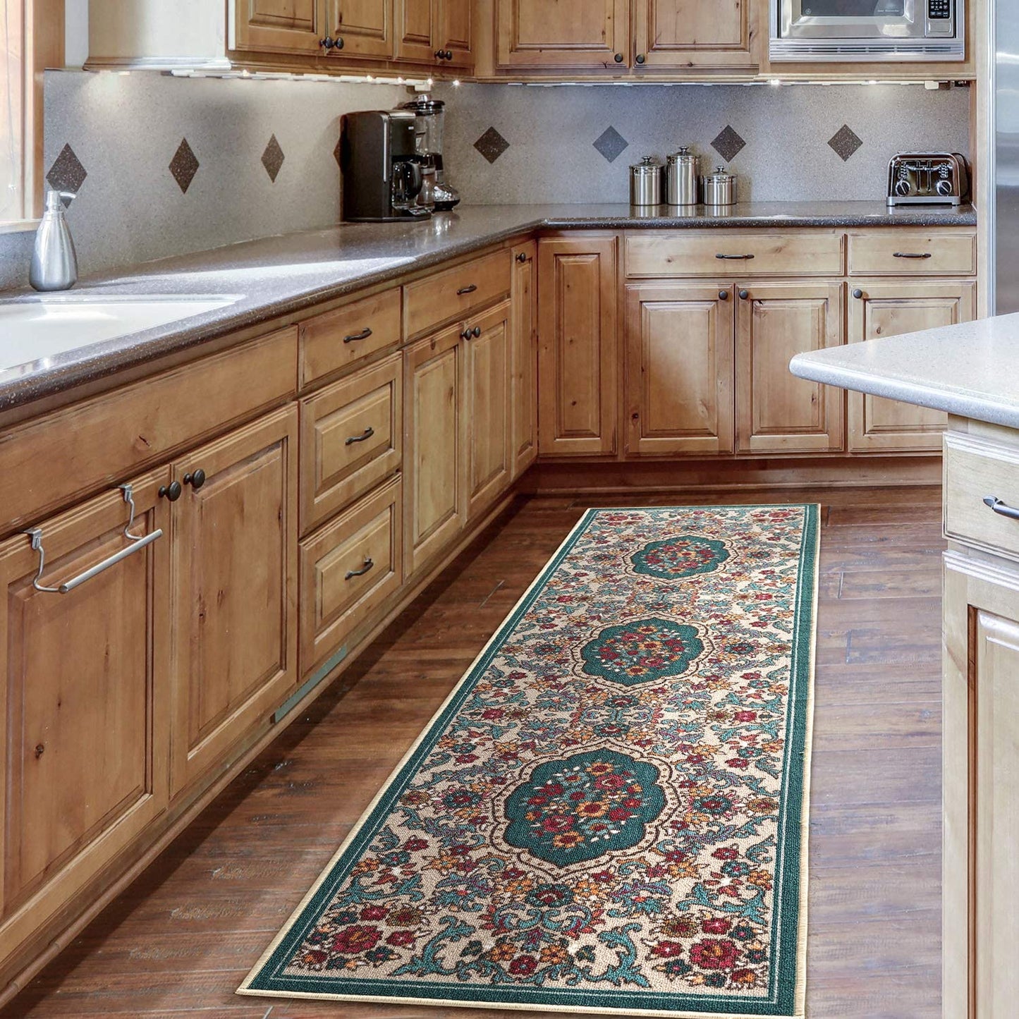 Moroccan Geometric Low Profile Pile Indoor Area Rugs Multi