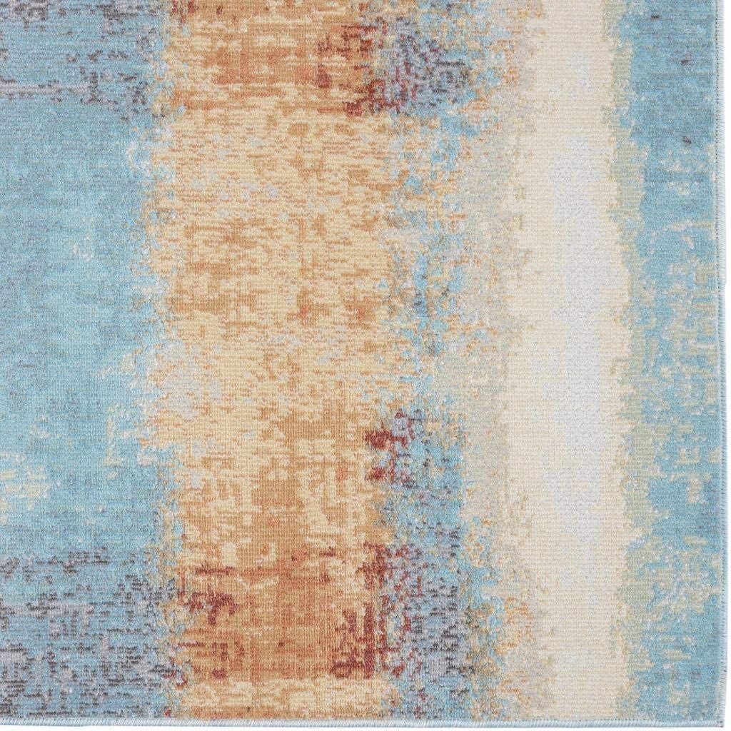 Aquabury Rustic Distressed Multi Indoor/Outdoor Area Rug
