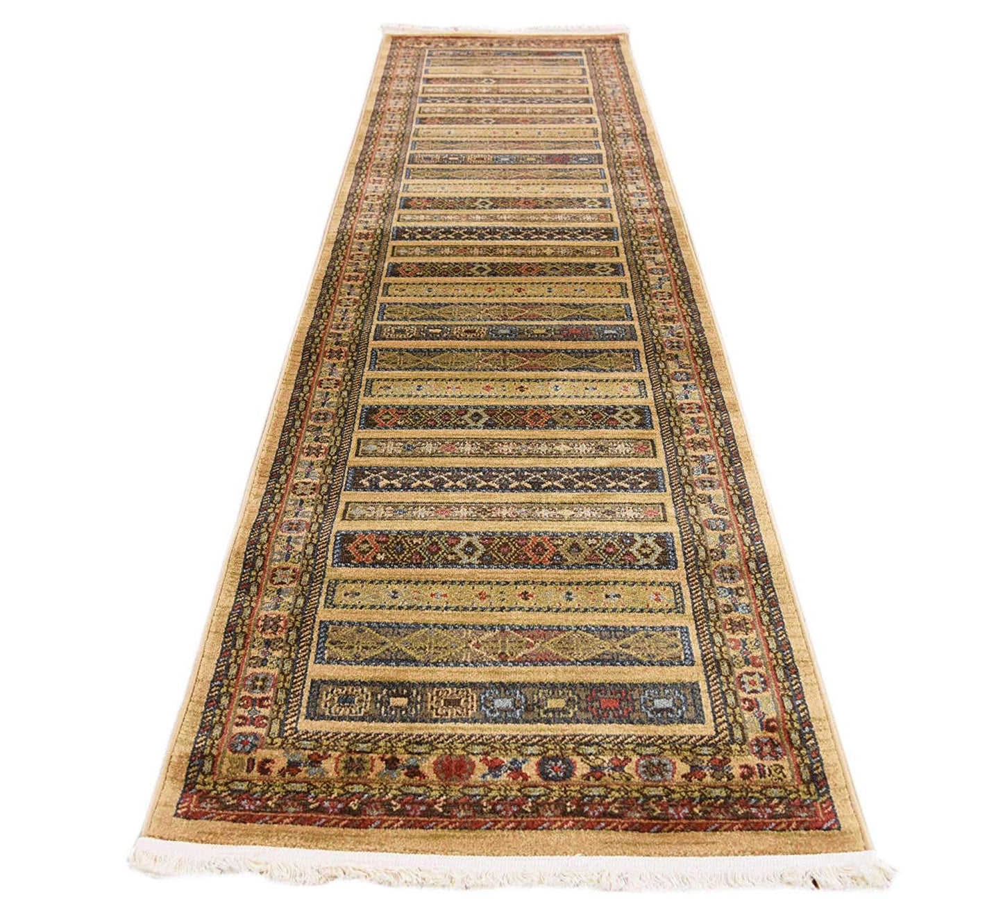 Tribal Pattern Tan Soft Area Rug
