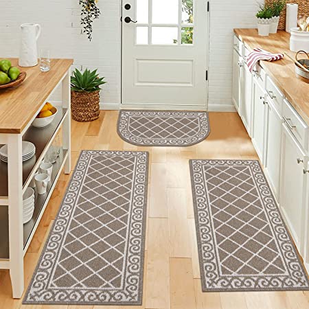 HEBE Kitchen Rug Sets 3 Piece with Runner Non Slip Kitchen Rugs and Ma –  Joanna Home