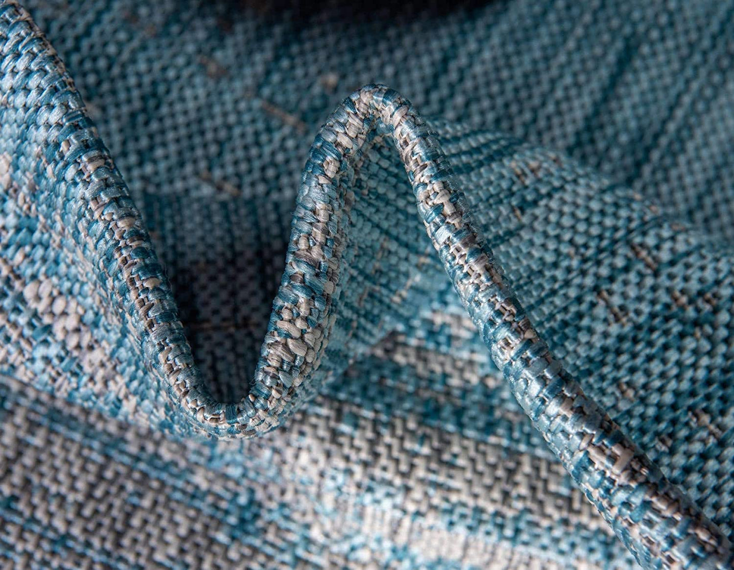 Outdoor Modern Collection Distressed Gradient Transitional Light Aqua