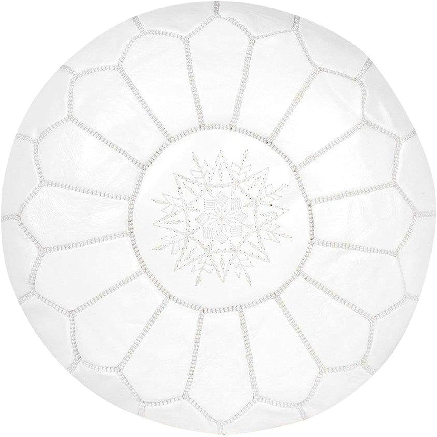 Moroccan Pouf Cover, Genuine Goatskin Leather - Cover ONLY - Stuffing is NOT Included sohaib