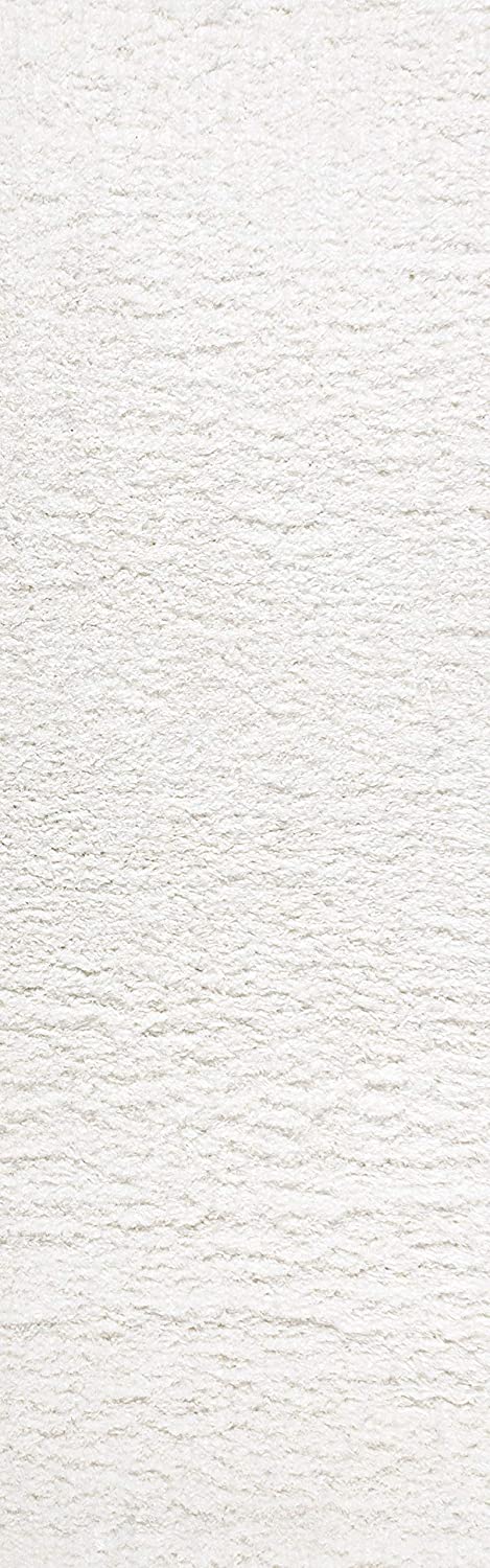 Aydin Plush Shag Mingled Gray/Ivory Soft Area Rug