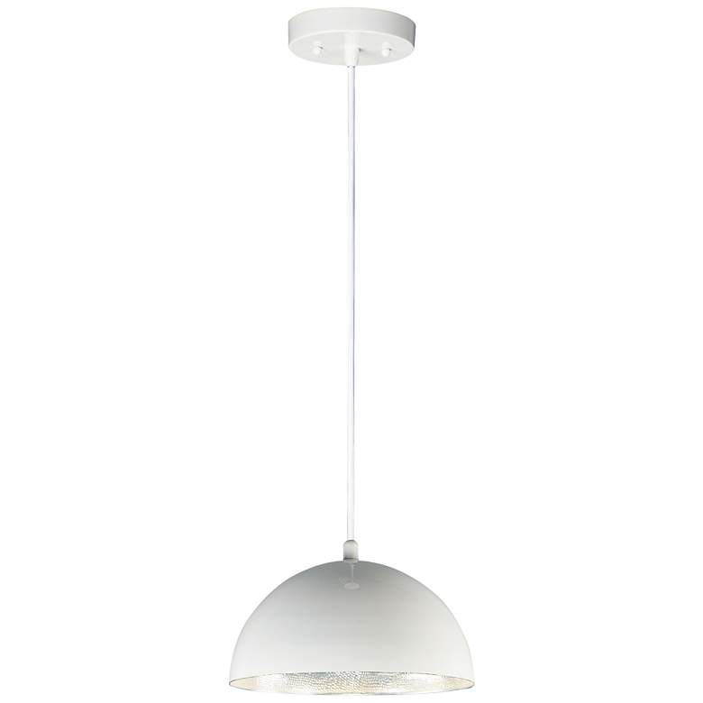 ET2 Hemisphere 14" Wide Gloss White LED Pendant Light