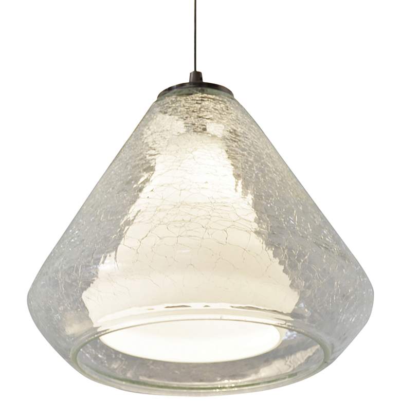 Armitage 10"W Satin Nickel LED Mini Pendant with Glass