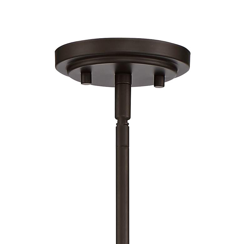 Kristov 10 1/2" Wide Bronze Clear Glass Mini Pendant Light