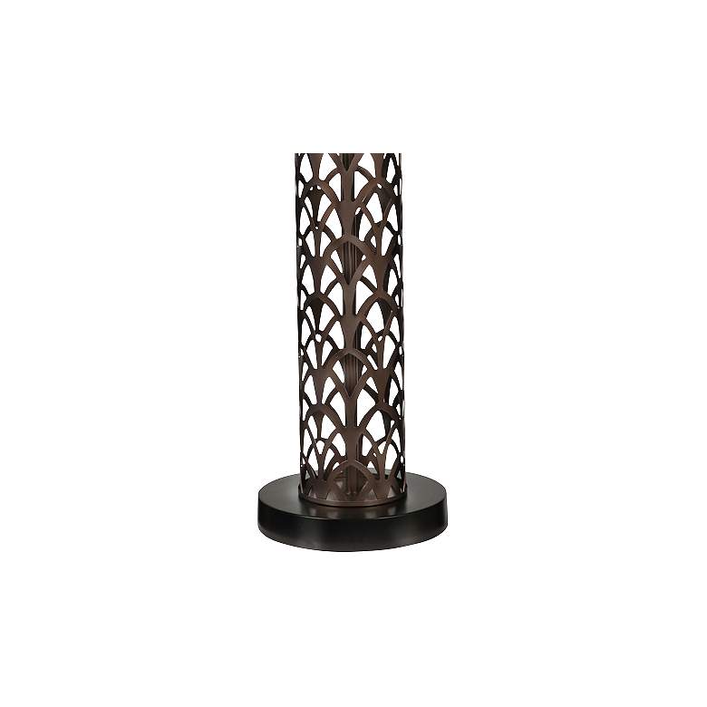 Cathedral Laser Cut Oil-Rubbed Bronze Table Lamp