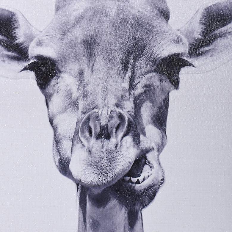 Animal Portraits 36" High Giraffe Canvas Wall Art