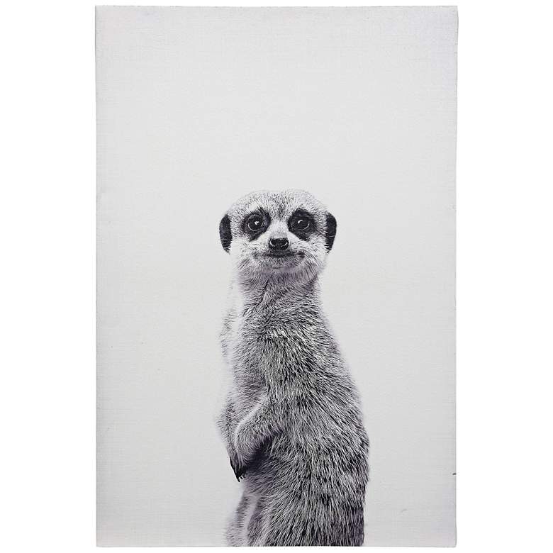 Animal Portraits 36" High Meerkat Canvas Wall Art