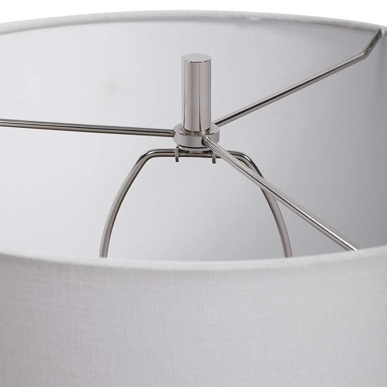 Limerick Taupe Gray and Rust Ceramic Table Lamp
