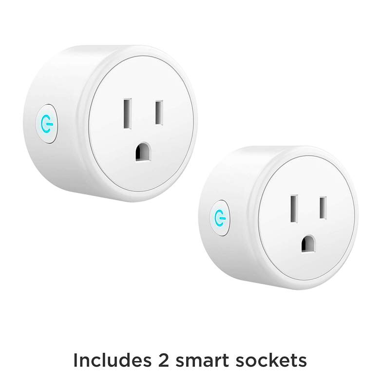Axel Mercury Glass Table Lamp Set of 2 with WiFi Smart Sockets