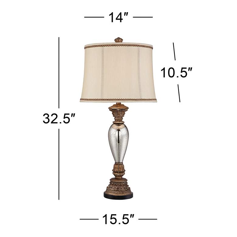 Alsace Mercury Glass Table Lamp