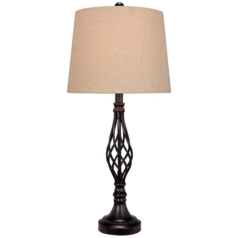 Tallia Black Metal Table Lamp