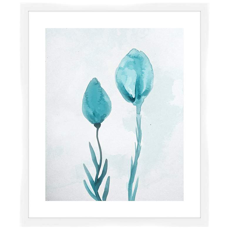 The Blue Roses I 26 1/2" High Framed Wall Art