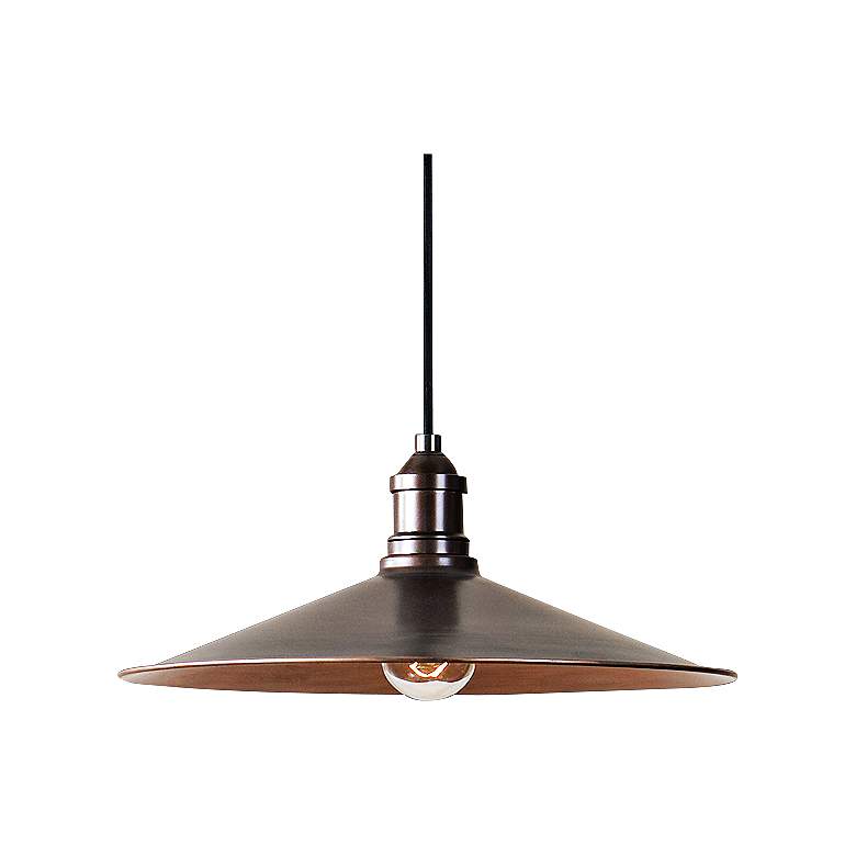 Uttermost Barnstead 14" Wide Antique Copper Pendant